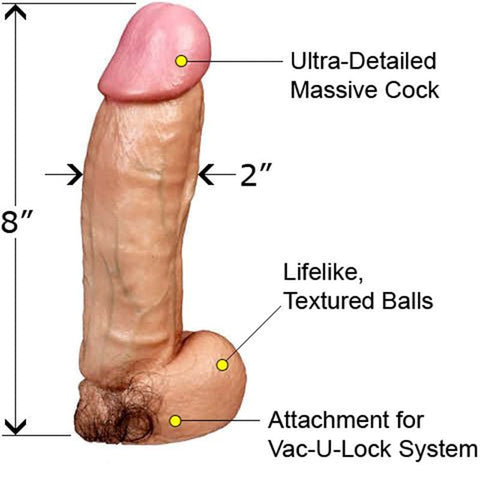 Vac U Lock Realistic Kong by Doc Johnson - Realistic Dildos