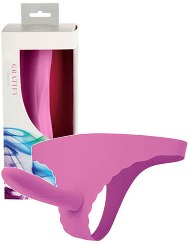 Gratify L/XL Lavender Adjustable Strap-On by Vibe Therapy - Strap On Sextoys