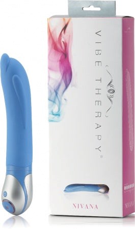Nirvana Blue Silicone Vibrator by Vibe Therapy - Waterproof Vibrators