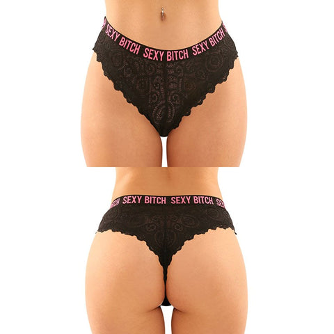 Sexy Bitch Brief & Thong by Fantasy Lingerie - G-Strings, Panties and Shorts