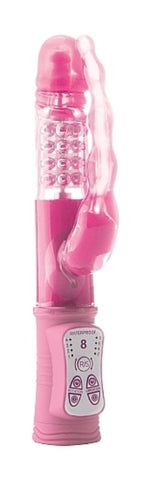 Vibro Bead Pink Rabbit Vibrator by Shots Toys - Rabbit Vibrators