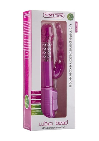 Vibro Bead Pink Rabbit Vibrator by Shots Toys - Rabbit Vibrators