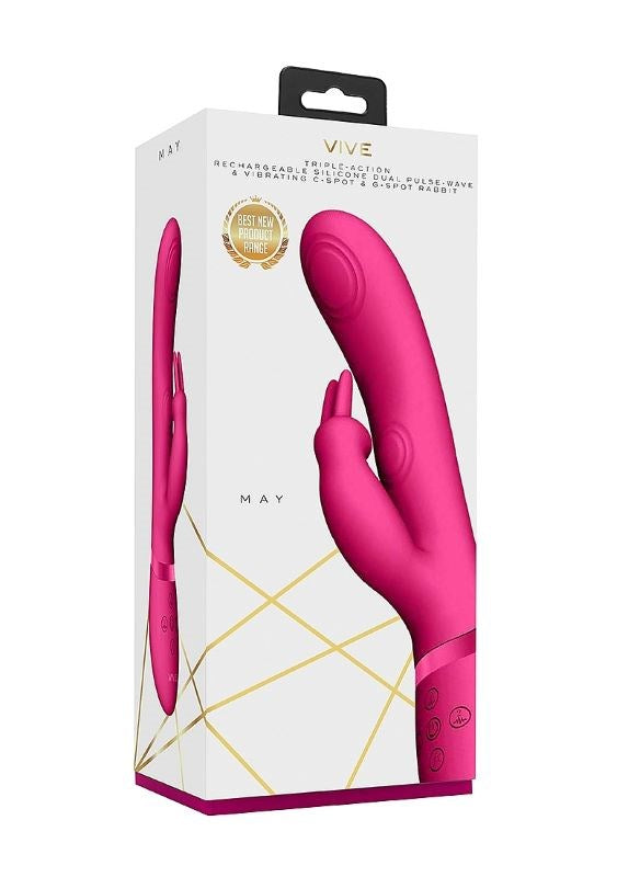 Vive MAY Dual Pulse Wave Rabbit Vibrator - - Rabbit Vibrators