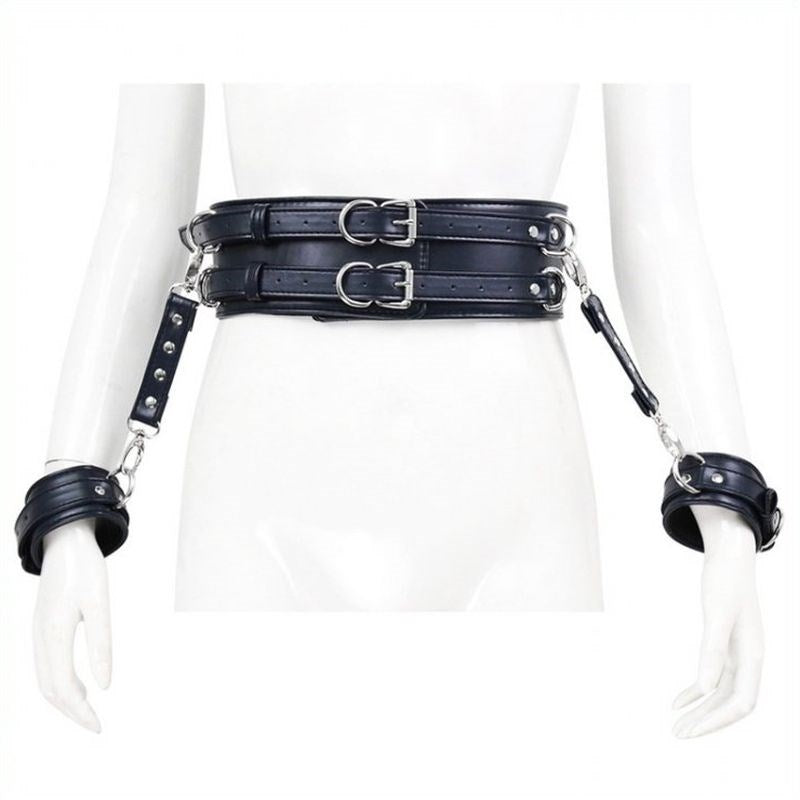 Waist Harness and Handcuffs - - Cuffs And Restraints