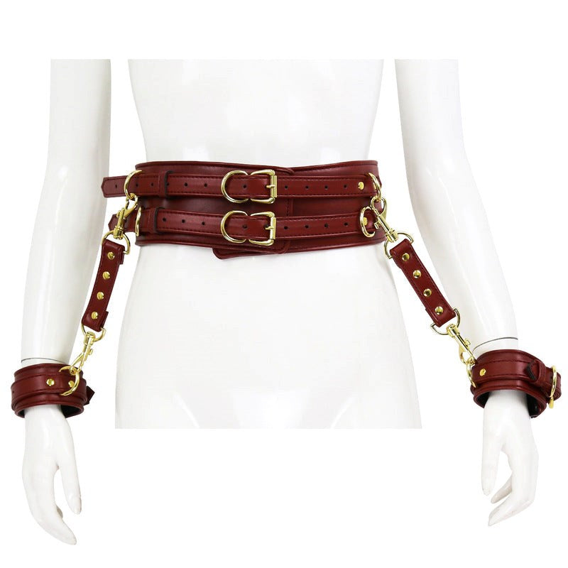 Waist Harness and Handcuffs - - Cuffs And Restraints