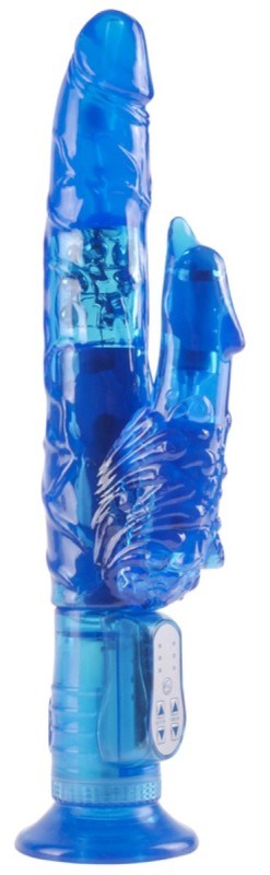 Wallbanger Clitty Twister Blue - - Rabbit Vibrators