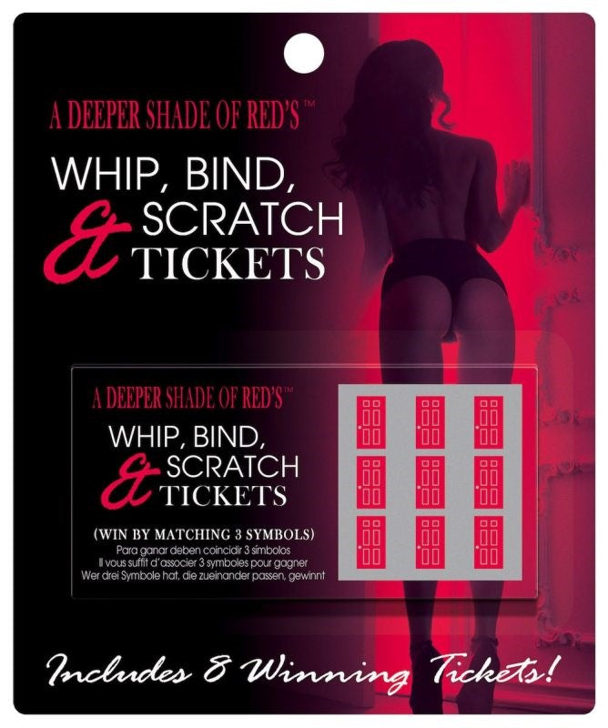 Whip Bind and Scratch Tickets - - Sex Games, Coupons and Tricks