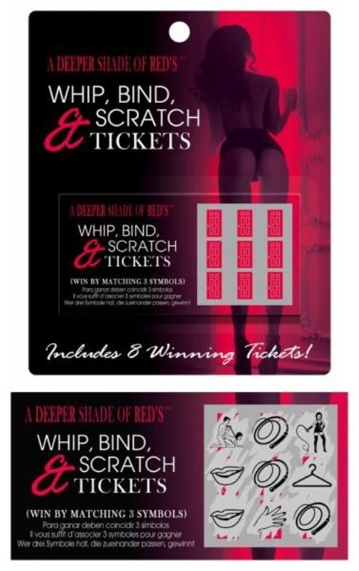 Whip Bind and Scratch Tickets - - Sex Games, Coupons and Tricks