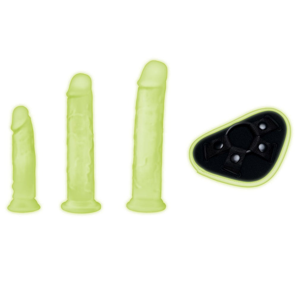 WhipSmart Glow In Dark 4pc Pegging Kit - - Strap On Sextoys