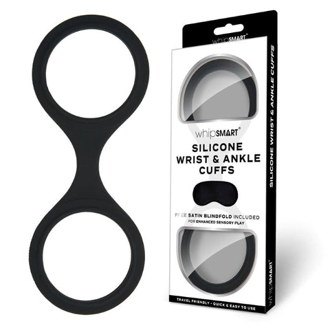 WhipSmart Wrist & Ankle Cuffs Restraints with Eye Mask - Cuffs and Restraints