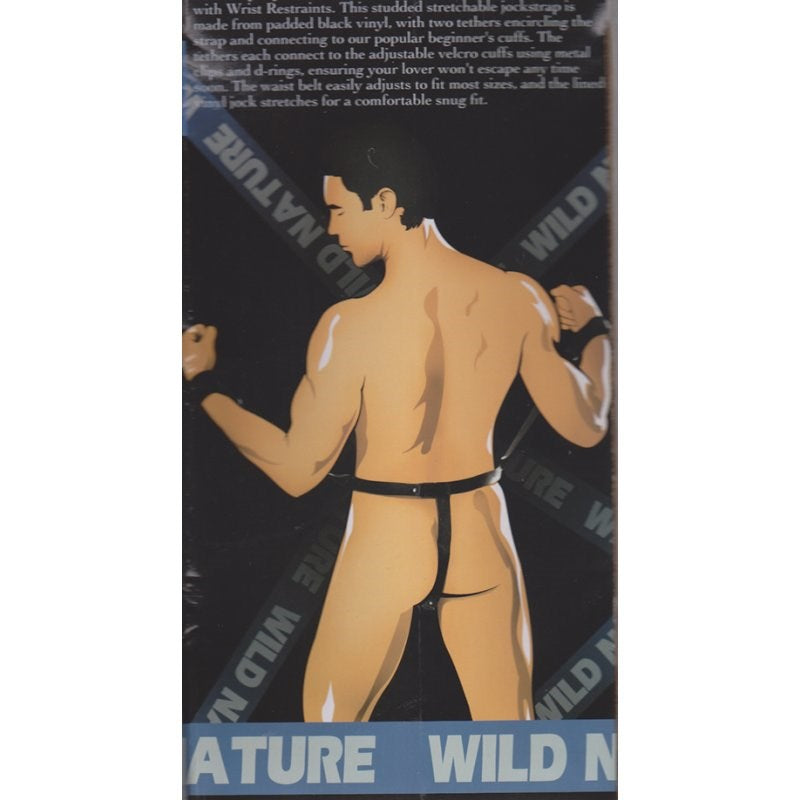 Wild Nature Jock Strap with Wrist Restraints - - Cuffs And Restraints