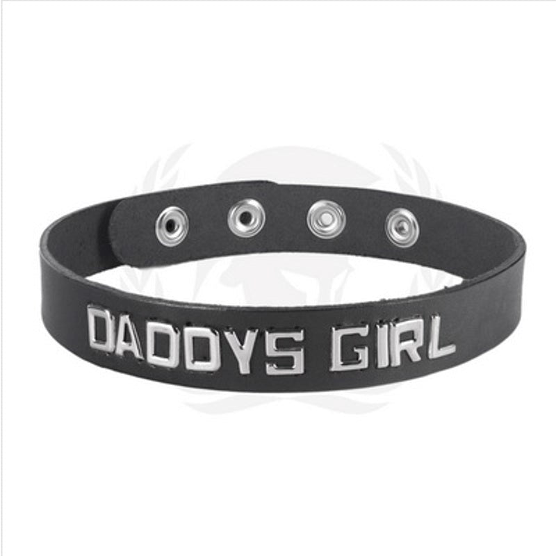 Wordband Collar - DADDYS GIRL - - Collars And Cuffs