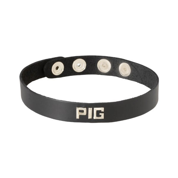 Wordband Collar - PIG - - Fancy Dress Ups