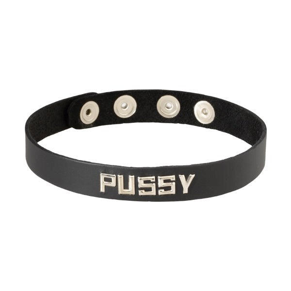 Wordband Collar - PUSSY - - Fancy Dress Ups