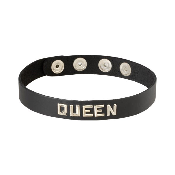 Wordband Collar - QUEEN - - Collars And Cuffs