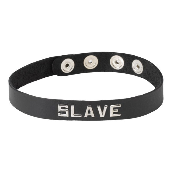 Wordband Collar - SLAVE - - Collars And Cuffs