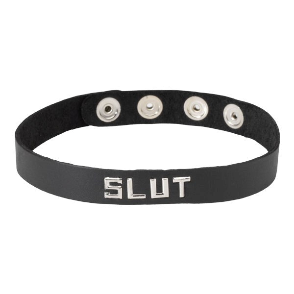 Wordband Collar - SLUT - - Collars And Cuffs