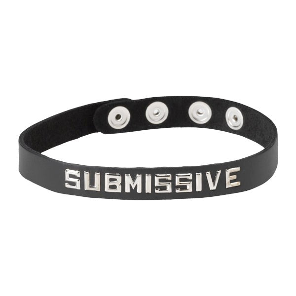 Wordband Collar - SUBMISSIVE - - Collars And Cuffs