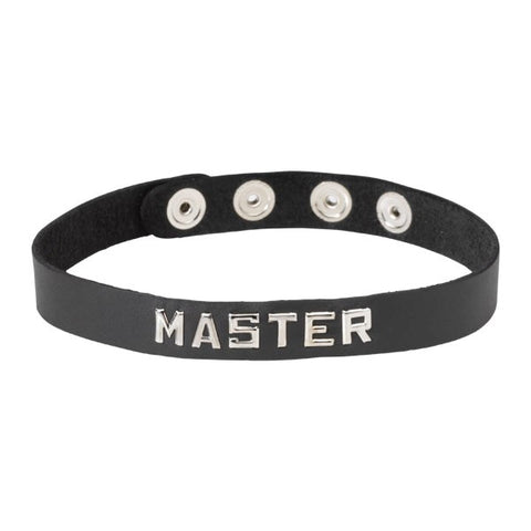 Wordband Collar MASTER by Spartacus Enterprises - Fancy Dress Ups