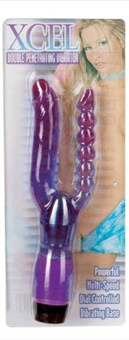 Xcel Double Penetrating Vibrator by Seven Creations - G-Spot Vibrators
