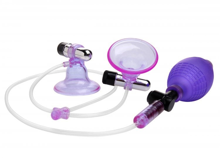 XR Vibrating Nipple Suckers - - Breast and Nipple Toys