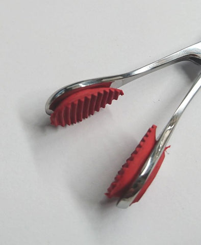 Young Tongue Forceps with Curved Handle by Hell's Couture - Dental and Clinical
