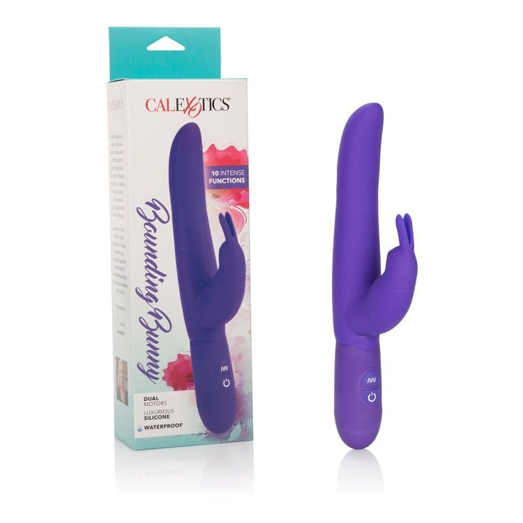 10 Function Silicone Bounding Bunny Rabbit Vibrator - - Rabbit Vibrators