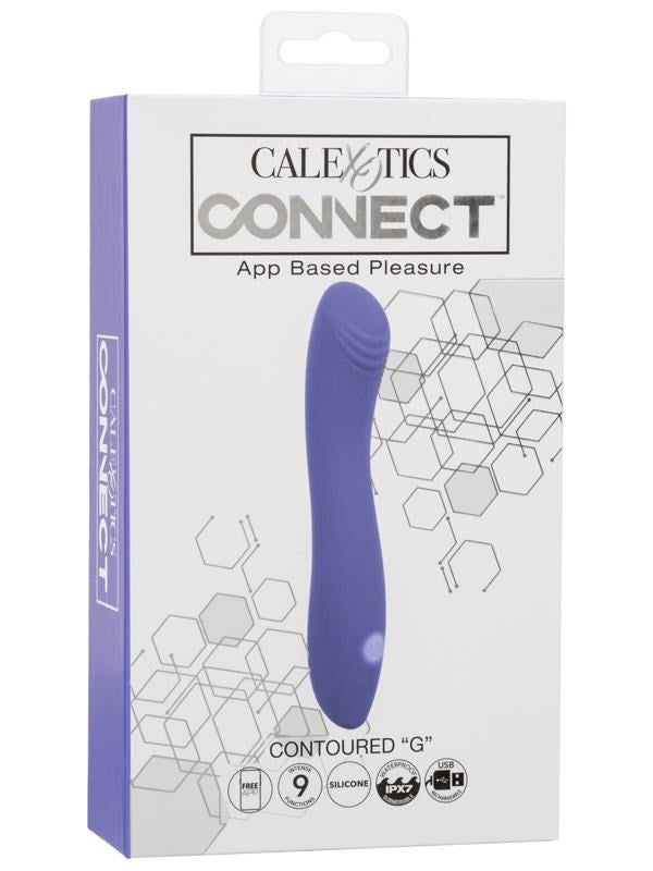 CalExotics Connect Contoured - G App Controlled Massager - - G-Spot Vibrators