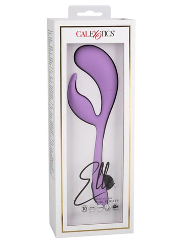 Elle Liquid Silicone Dual Flicker Vibrator by CalExotics - Rabbit Vibrators