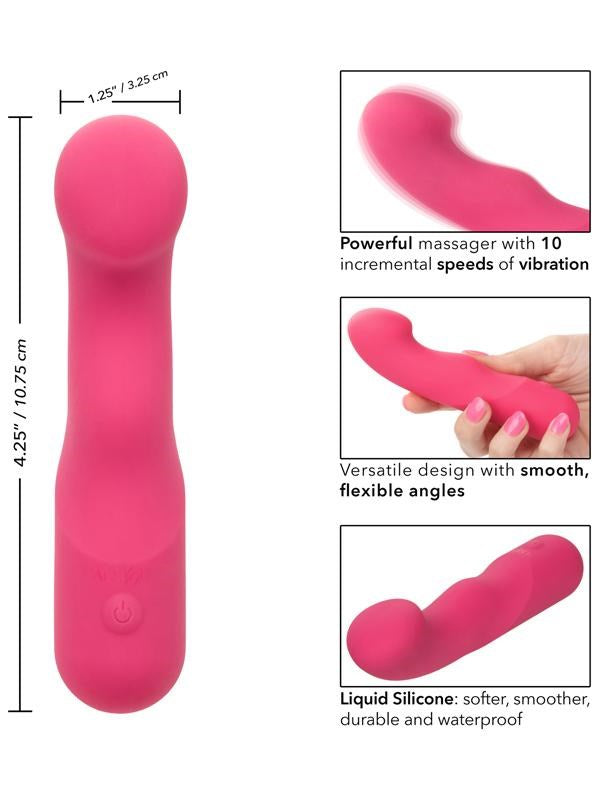 Liquid Silicone Pixies Curvy 10 Functions G-Spot Vibrator - - G-Spot Vibrators