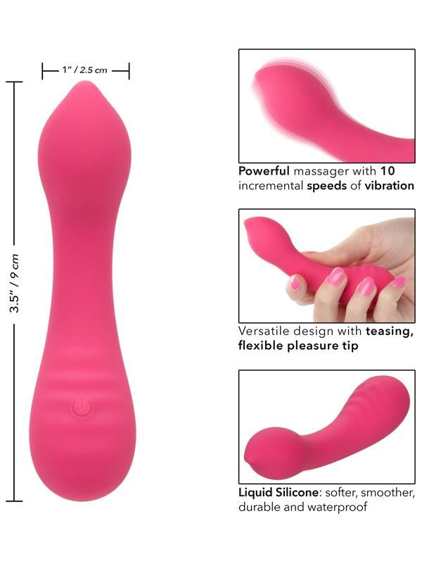 Liquid Silicone Pixies Teaser Rechargeable G-Spot Vibrator - - G-Spot Vibrators