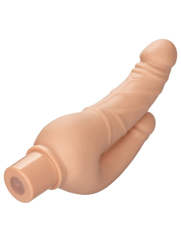 Rechargeable Power Stud Over and Under Dual Penetration Dildo - - Vibrating Dildos