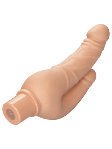 Rechargeable Power Stud Over and Under Vibrating Dildo - Vibrating Dildos
