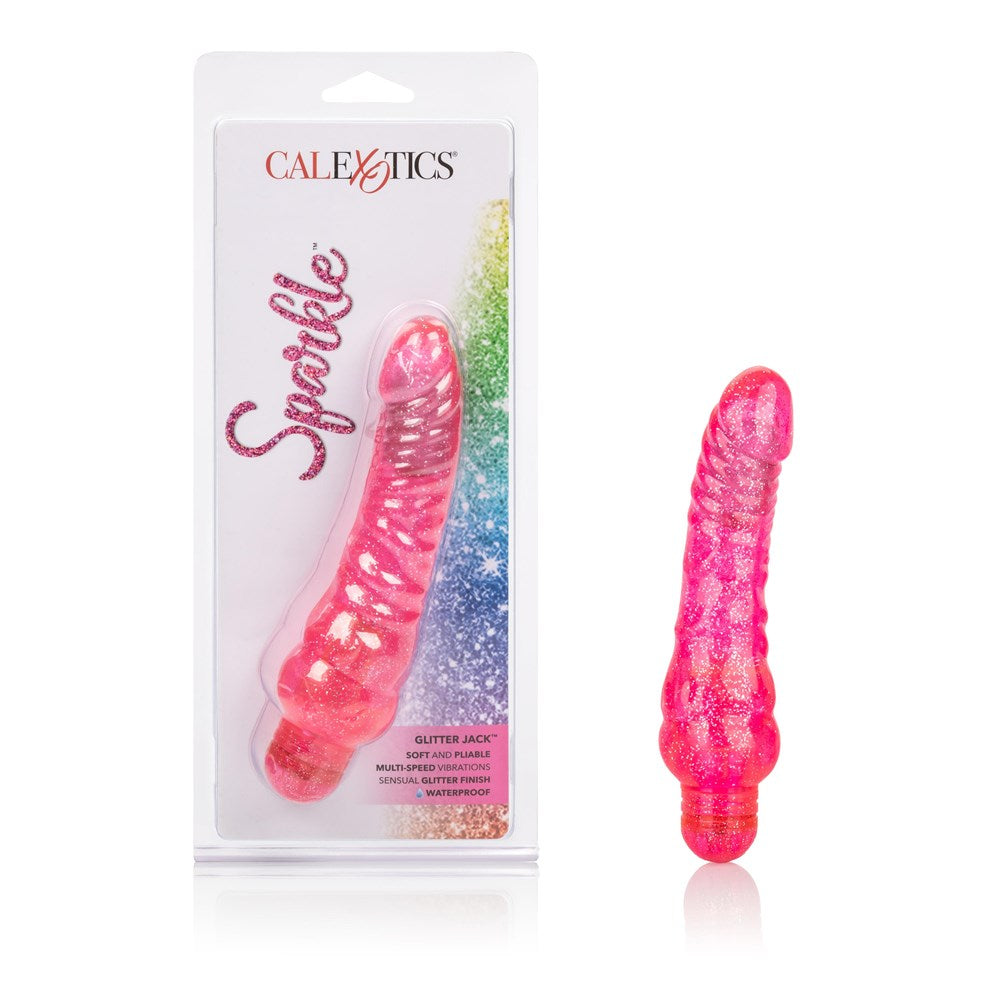 Sparkle Glitter Jack Vibrating Dildo - - Vibrating Dildos