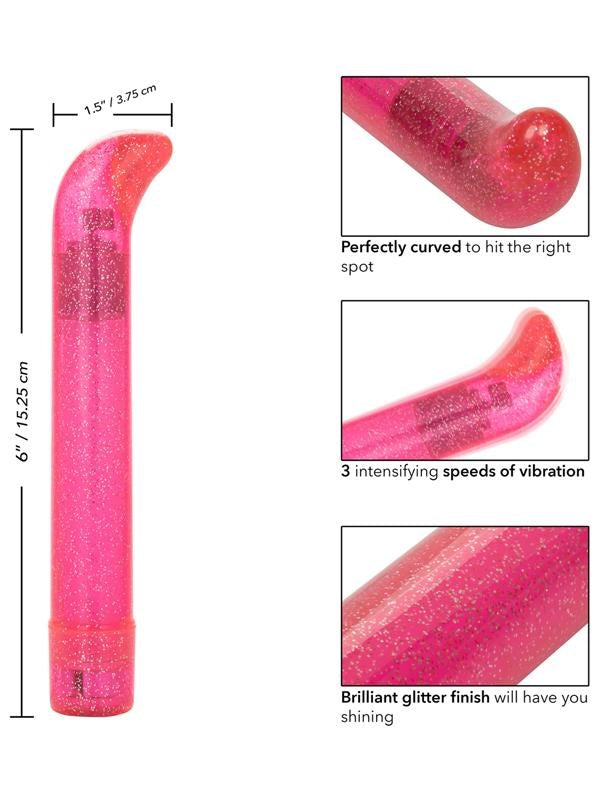 Sparkle Slim G-Vibe 3 Speed G-Spot Massager - - G-Spot Vibrators