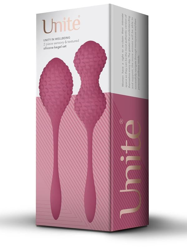 Unite Wellbeing 2 Piece Sensory Silicone Kegel Exerciser Set - - Love Eggs and Kegel Exercisers