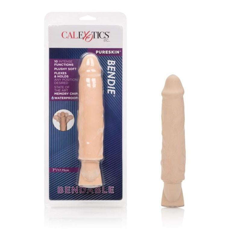 10 Function PureSkin Bendie Ivory - - Realistic Dildos