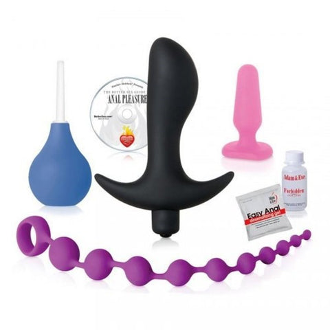 Silicone Couple's Backdoor Pleasure Kit Vibrating - Sex Kits