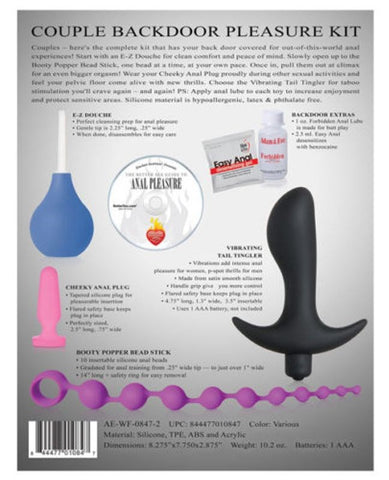 Silicone Couple's Backdoor Pleasure Kit Vibrating - Sex Kits
