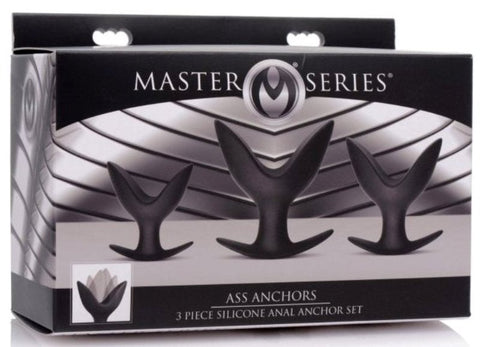 Ass Anchors 3 Piece Silicone Anal Anchor Set by XR Brands - Sex Kits