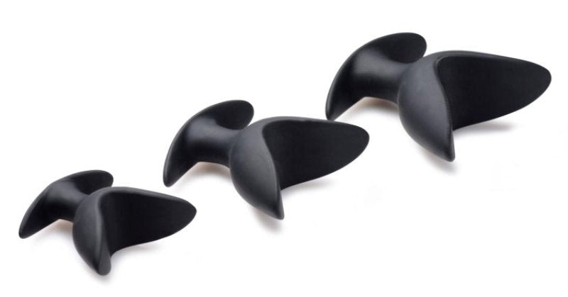 Ass Anchors 3 Piece Silicone Anal Anchor Set - - Sex Kits