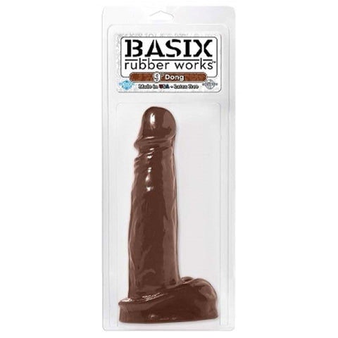 Basix 9 Inch Suction Cup Realistic Dong by Pipedream - Realistic Dildos