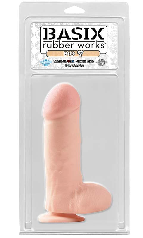 Basix Big 7 Inch Dong - - Realistic Dildos