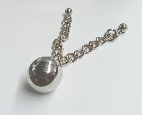 Ben's Erotic Ball with Two Chains by Hell's Couture - Love Eggs and Kegel Exercisers