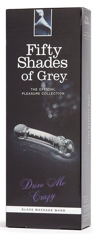 Drive Me Crazy Glass Massage Wand for Adult Play - Glass Sex Toys