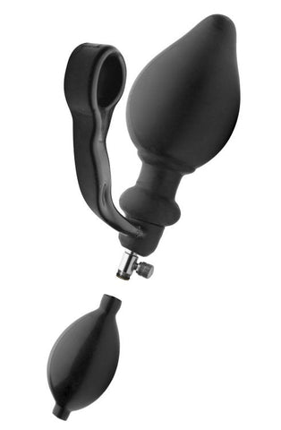 Expander Inflatable Plug with Cock Ring by XR Brands - Inflatable Dildos and Vibrators
