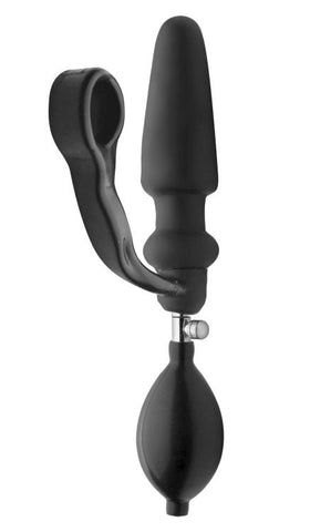 Expander Inflatable Plug with Cock Ring by XR Brands - Inflatable Dildos and Vibrators