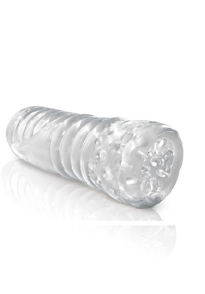 Extreme Crystal Tickler Realistic Stroker - - Glass Sex Toys