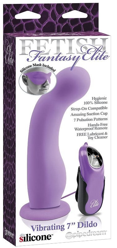 Fetish Fantasy Elite Vibrating 7 Dildo Purple - - Realistic Dildos