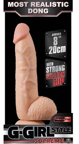 G-Girl 8" Dong Tapered Tip by NANMA Corporation - Realistic Dildos